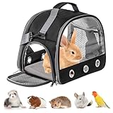 Avec ouvertures latérales : le petit sac de transport pour animaux de compagnie est équipé d'ouvertures latérales sécurisées par des fermetures éclair robustes pour éviter que l'animal ne s'échappe soudainement. Ce sac de transport pour petit animal est stable et facile à transporter, parfait pour les visites vétérinaires ou les voyages.