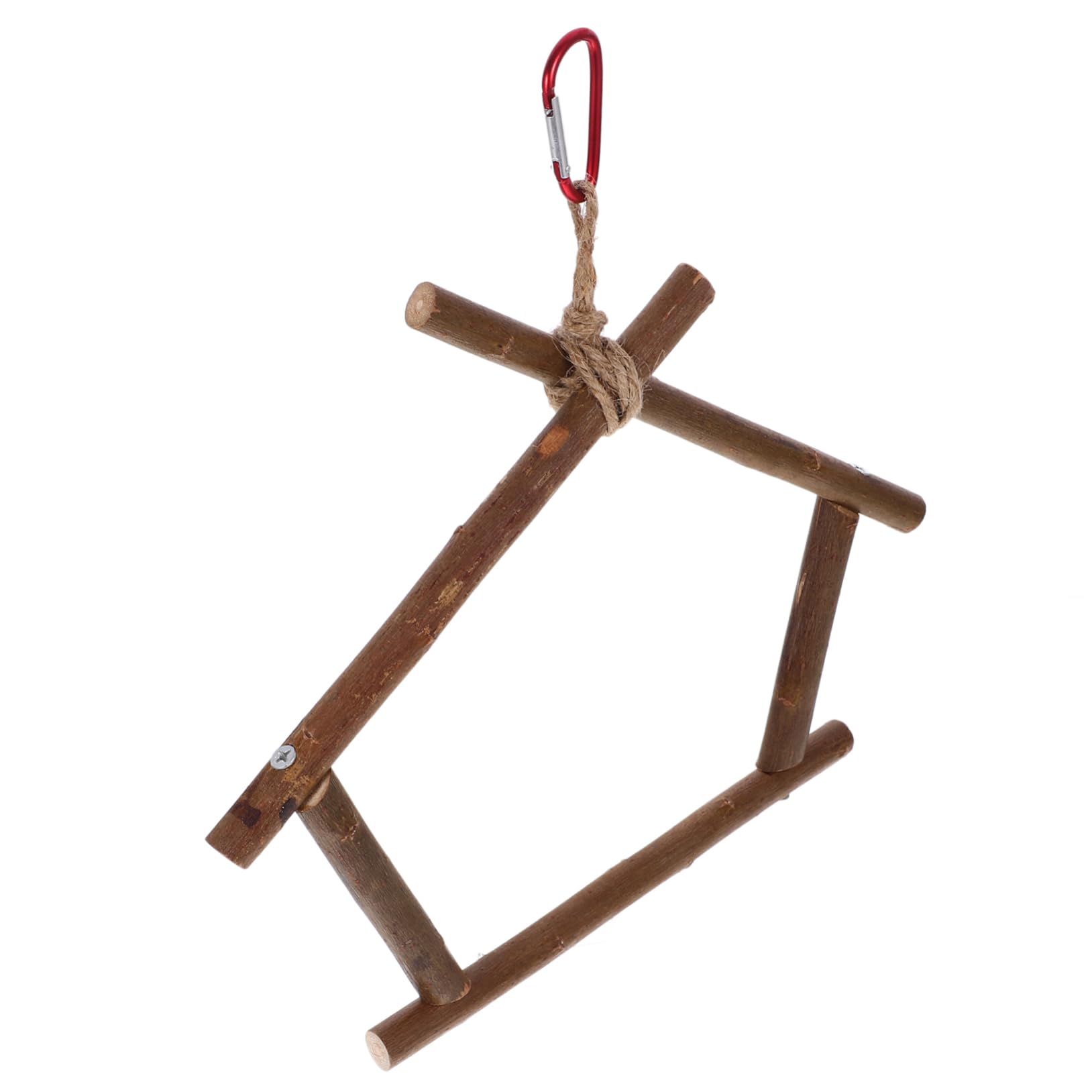 HANABASS 5pièces Perchoir Naturel pour Oiseaux Jouet De Forme De Maison pour Perruches Et Perroquets Accessoire De Cage Et