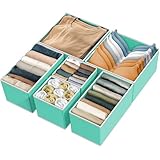 Simple Houseware SHW 6PK Closet Storage Box, Turquoise (2L2M2S)