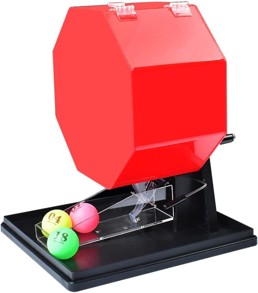 GEJLELDS Machine de loterie électrique, Ensemble de Bingo de Luxe, Comprend Une Cage de Bingo, des Boules d'appel, des jetons colorés, idéal pour Les Grands Groupes et Les fêtes GEJLELDS Machine de loterie électrique, Ensemble de Bingo de Luxe, Comprend Une Cage de Bingo, des Boules d'appel, des jetons colorés, idéal pour Les Grands Groupes et Les fêtes
