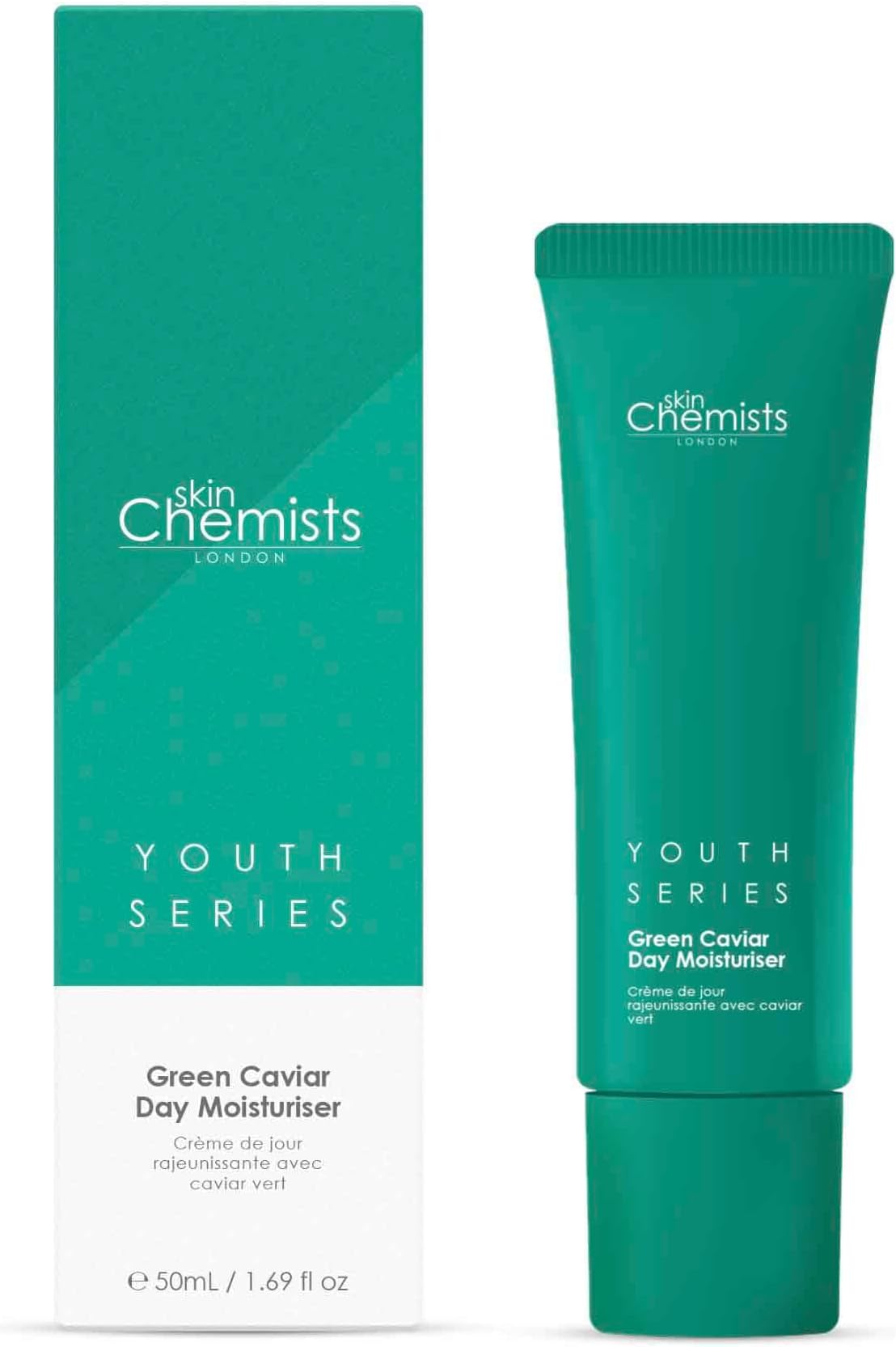 skinChemists Green Caviar Day Moisturizer 50ml | Anti-Aging Face Cream with Retinol Alternative & Coconut Oil - Deep Hydration, Improves Elasticity, Reduces Fine Lines & Wrinkle