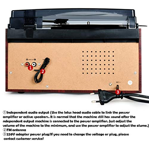 Tourne Disque Vinyle, Platine Vinyle CD, Cassette, AM/FM Radio Et Aux in avec L’encodage USB Port & SD – Télécommande… - Les Beatles, Paul McCartney, John Lennon, RIngo Starr, George Harrison Tourne Disque Vinyle, Platine Vinyle CD, Cassette, AM/FM Radio Et Aux in avec L'encodage USB Port & SD - Télécommande… – Image 6