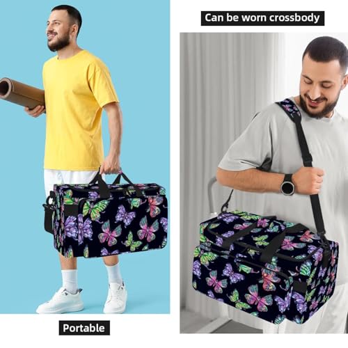 Sac de sport 30L imprimé feuilles d'érable pour fitness et voyage d'affaires - 6