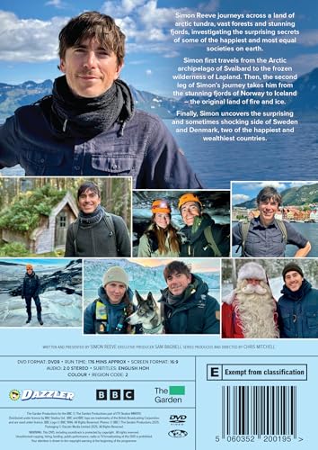 Scandinavia con Simon Reeve documental en DVD serie de viajes completa 3