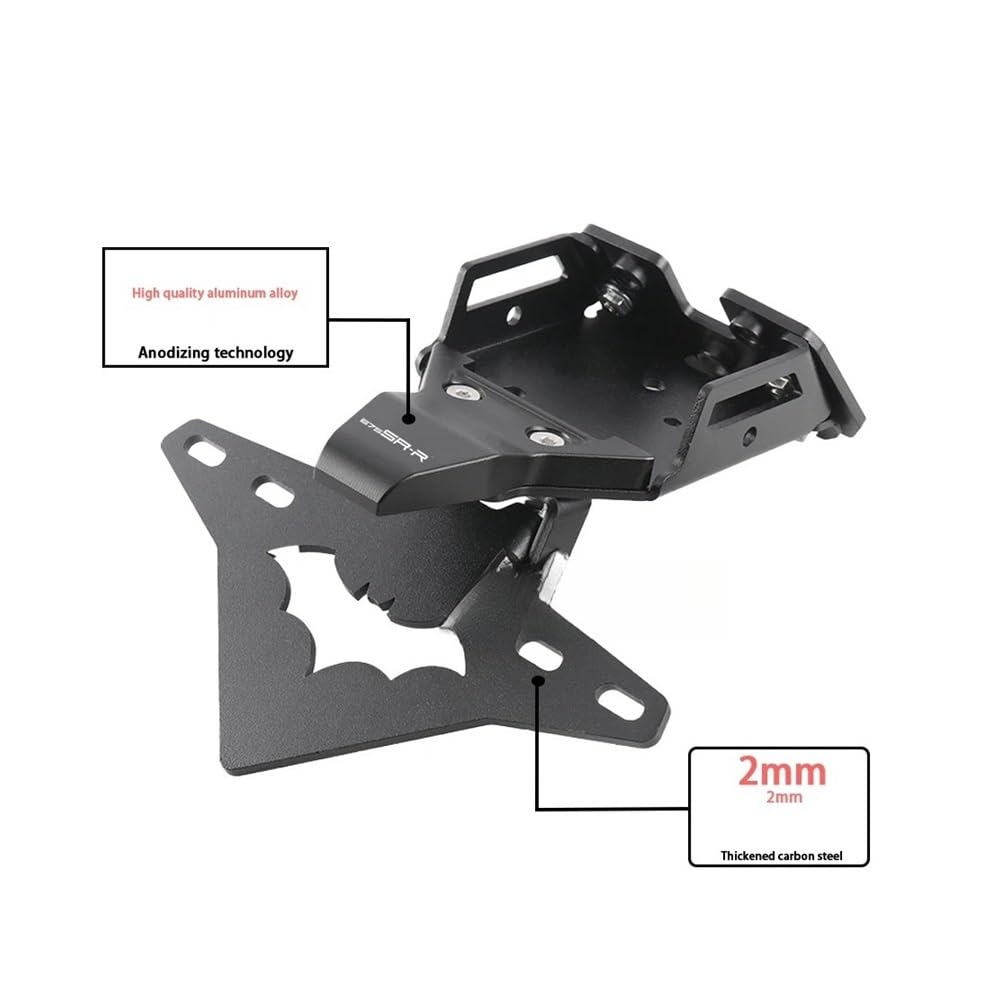 Soporte para Matrícula Trasera De Motocicleta para CF&Moto 675SR-R, Eliminador Metales 2025