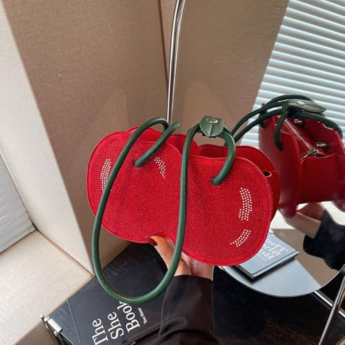 Aoekaff Cherry Shape Purse Shoulder Bag For Women,Fun Cute Unique Handbag Gifts4
