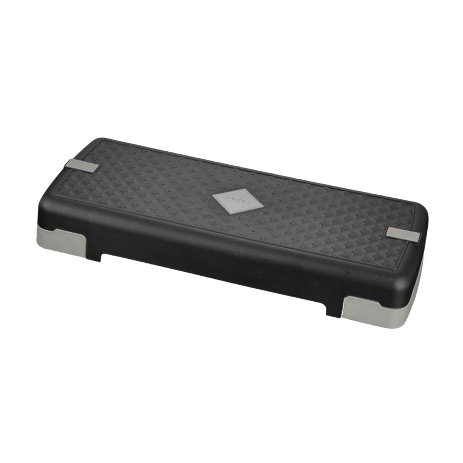 Aerobic Stepper Adjustable Load Bearing Home Gym Deck Exercise Step Platform Black Gray L-image-10