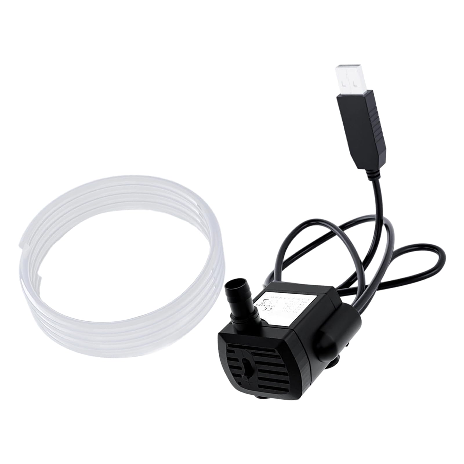 Quiet Brushless 5V USB Fountain Water Pumping Submersion Replacement for Aquarium Fish Container Hydroponics Fountain Tiny Immersible
