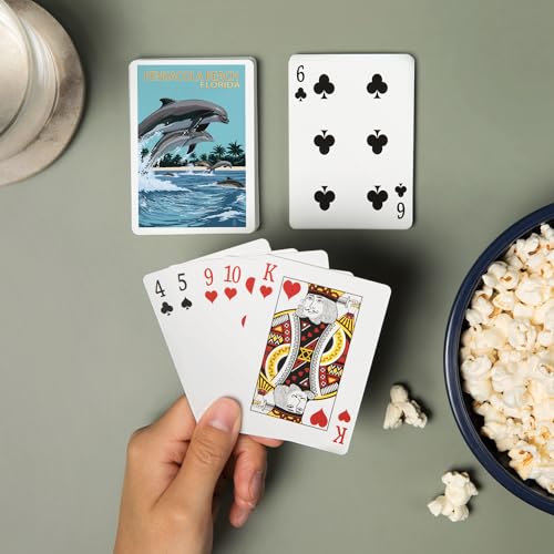 Lantern Press Naipes Poker 52 cartas Pensacola Beach miniatura 2