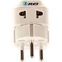 OREI India to Israel, Gaza, Palestine & More (Type H) Travel Adapter Plug - 2 in 1 - CE Certified - RoHS Compliant - 2 Pack - White Color (DB-14-2PK) gallery image