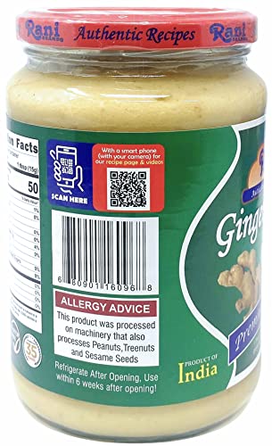 Rani Ginger Garlic Cooking Paste 26.5Oz (750G) Glass Jar ~ Vegan | Gluten Free | Non-Gmo | No Colors | Indian Origin #TOP3