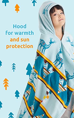 Bangsaur Christmas Bath Towel, Kids Toddler Hooded Beach Towels, Boys Girls Gift 100% Cotton 50"X30" Robe Wrap,3-12 Years(Christmas Classic) #TOP2