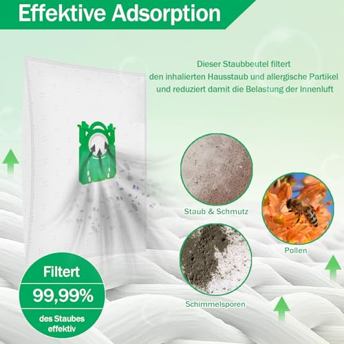 15 Staubsaugerbeutel für Swirl PH86 staubsaugerbeutel, Kompatibel mit AEG, Electrolux