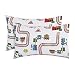 Everyday Kids 2-Pack Toddler Travel Pillowcases -100% Soft Microfiber, Breathable and Hypoallergenic - 14" by 20" Kids Pillowcases fits Pillows 14x19, 13x18 or 12x16, Choo Choo Train