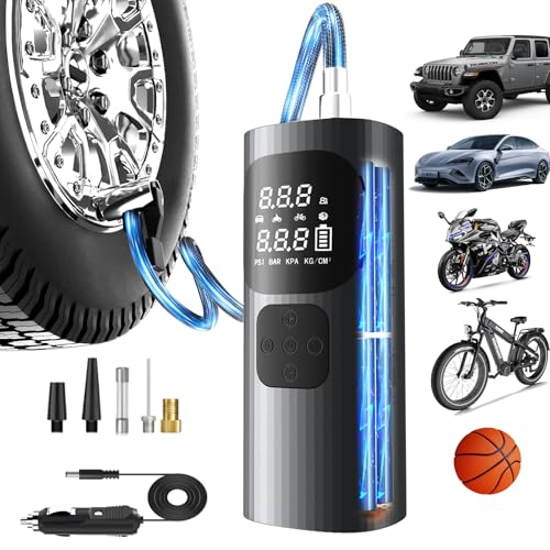 Tire Inflator Portable Air Compressor,3X Faster Portable Air Compressor,16000mAh Cordless Air Pump...