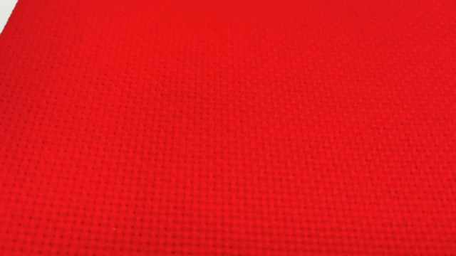 Image of 12 inch x 59 inch 14CT Counted Cotton Aida Cloth Cross Stitch Fabric (red)