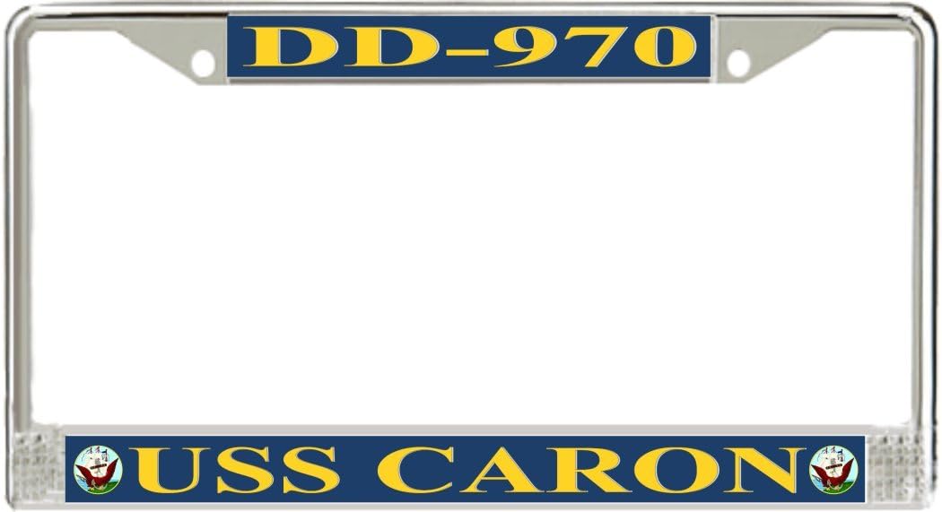MilitaryBest USS Caron DD-970 License Plate Frame