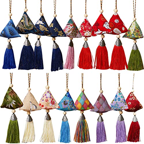 Petunny 20Pcs Chinese Sachets, Sachets for Drawers and Closets, Herbal, Earthy Scent, Random Color and Style