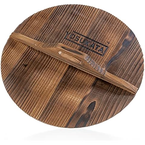 YOSUKATA 34 cm Wooden Wok Cover Cover