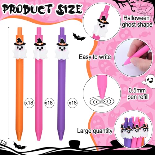 Set de 54 bolígrafos de gel Halloween colores surtidos Eaasty miniatura 2