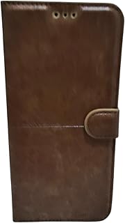 جراب حماية كامل من الجلد الصناعي من سي اف اس لموبايل شاومي نوت 9 - بني