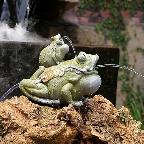 Sputacchiera per laghetto, decorazione da giardino per laghetto Koi, Decorazioni Per Piccole Fontane, per terrazza, patio, veranda, Accessori Per Laghetti Per Laghetti(Green)