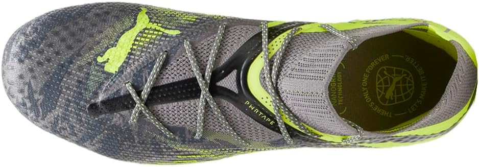 PUMA Mens Future 7 Ultimate Rush Firm GroundArtificial Ground Soccer Cleats Cleated, Firm Ground - Green, Grey