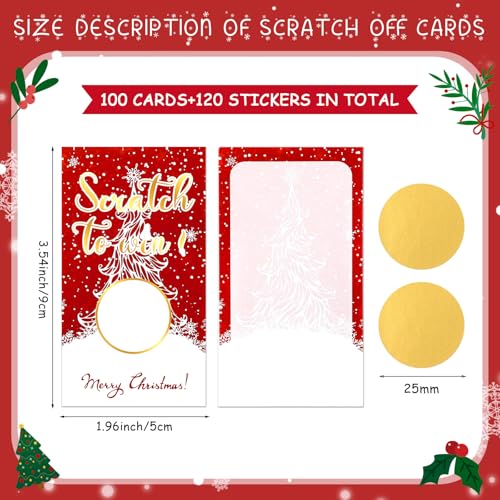 Cartes à gratter pour cadeaux d'invités de mariage et fêtes de Noël - 2