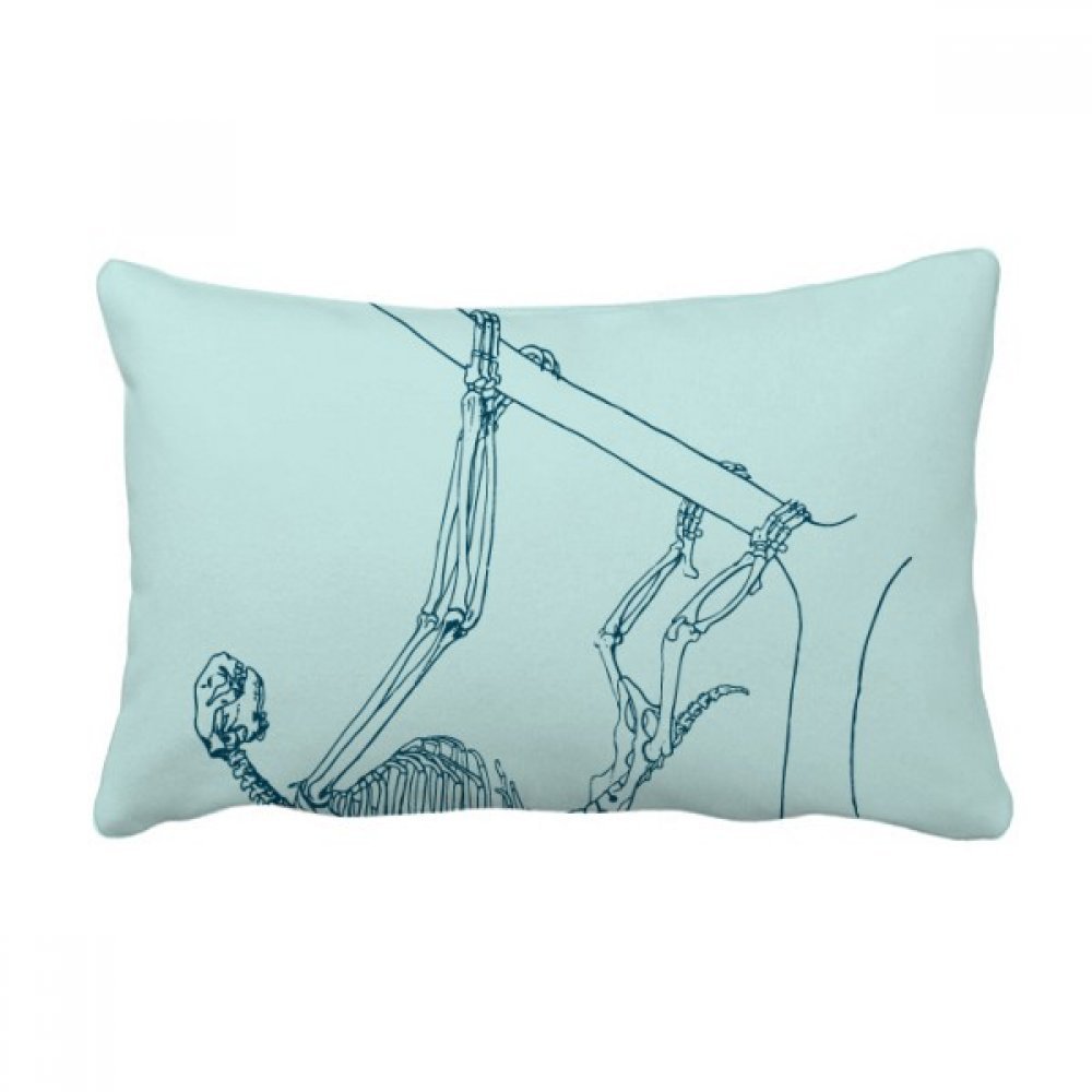 Oreiller lombaire sloth squelette sketch coussin décoratif canapé 16x24