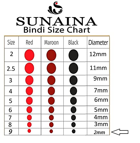 Image of Sunaina New Gold Sticker Kumkum Forehead Black Round Bindis Velvet Pottu /Bindi Box With 15 Cards /Flips For Women & Girls (GB-9 (2MM))