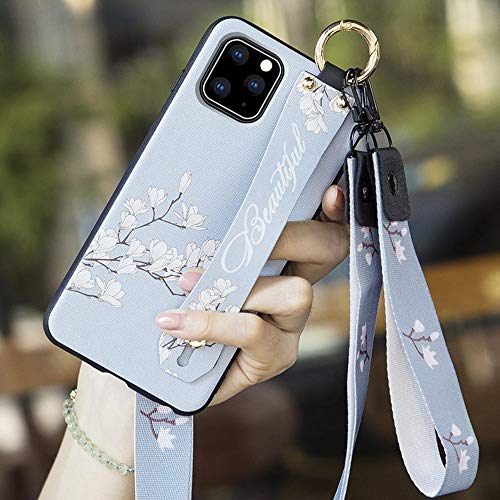 Selbst iPhone 11 Pro Max Case,iPhone Pro Max Cases,11 ProMax - Girls/Men/Women's Wrist Strap Band Protective Mobile Cover TPU Ultra-Thin Shockproof