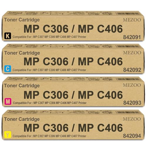 Image of MP C306 MP C406 Toner Cartridge High Yield 842091 842092 842093 842094