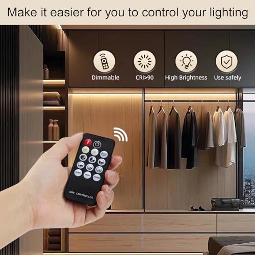 Image of ZSLAIFU COB LED Strip Light 24V, 16.4ft Warm LED Light Strip with Remote, High Density Flexible Warm Tape Lights, CRI90+ LED Lighting for Backlighting for TV, Bedroom, Cabinet, Indoor Decor