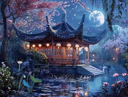 Diamond Art Point de Croix Grand Paysage 5D Strass Brillants Toile 60x80cm G0-641