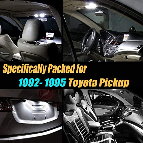 12 Pc Super White 6000k Kit de Bombillas LED Interior para Toyota Pickup miniatura 2