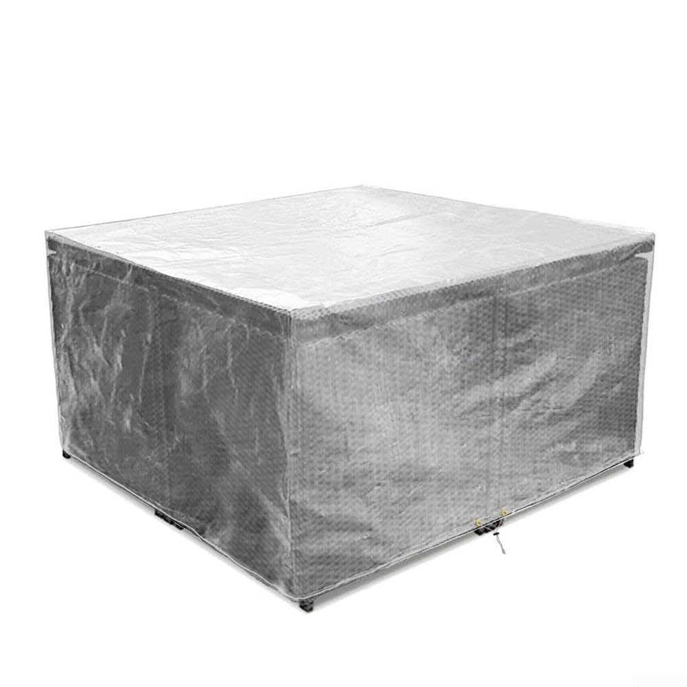 Housse De Protection Transparente Pour Table De Jardin - Taille Réglable, PE Imperméable - 180x120x71 Cm