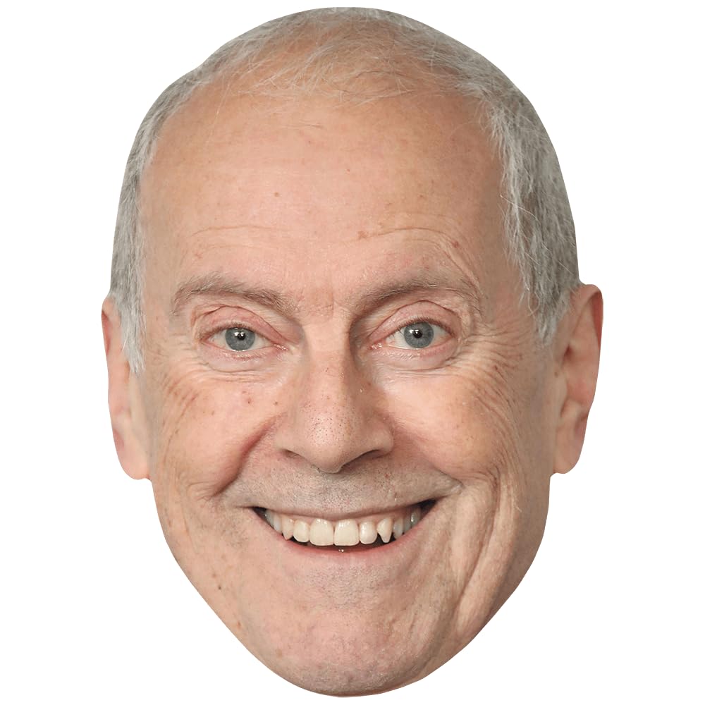 Gyles Brandreth (Smile) Celebrity Mask, Flat Card Face, Fancy Dress Mask