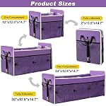Car Trunk Organizer with Individual Cooler Bag - 3 Compartment Collapsible Car Storage for SUV (Purple) - Image 6