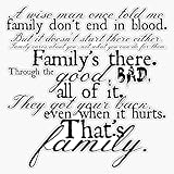 Family Don't End in Blood Bumper Sticker Vinyl Decal 5 inches