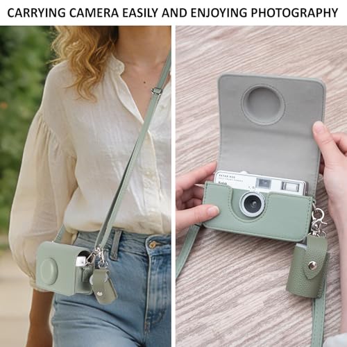 Funda protectora compatible con cámara Kodak EKTAR H35 verde miniatura 5