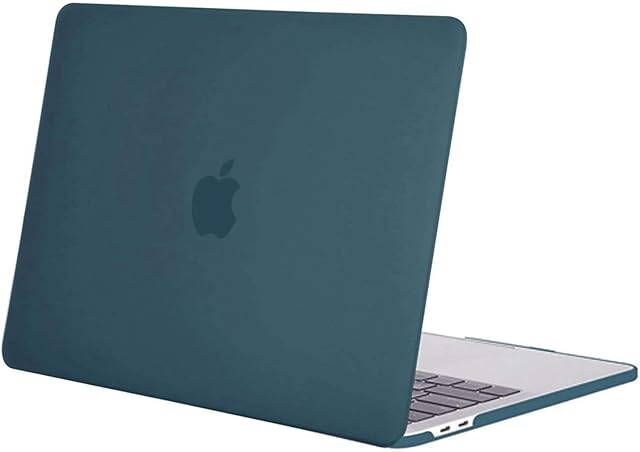 MOSISO Compatible with MacBook Pro 13 inch Case 2023 2022 2021-2016 M2 M1 A2338 A2289 A2251 A2159 A1989 A1706 A1708 with/without Touch Bar, Protective Plastic Hard Shell Case Cover, Deep Teal