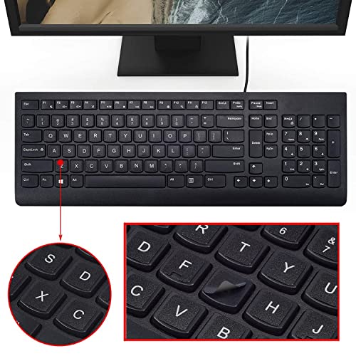 6PCS Pegatinas Letras Teclado Inglés Universal Vinilo miniatura 5