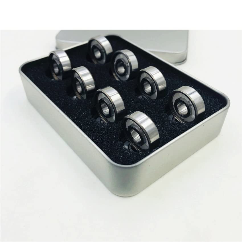 16 Roulements Céramique ABEC-11 608 Pour Skate, Rollers, Patins - Dimensions 8x22x7 Mm, Billes Céramique, Haute Précision