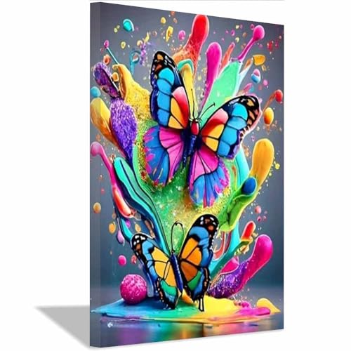 Peinture abstraite salon poster home decor rose avec cadre de 40x60cm