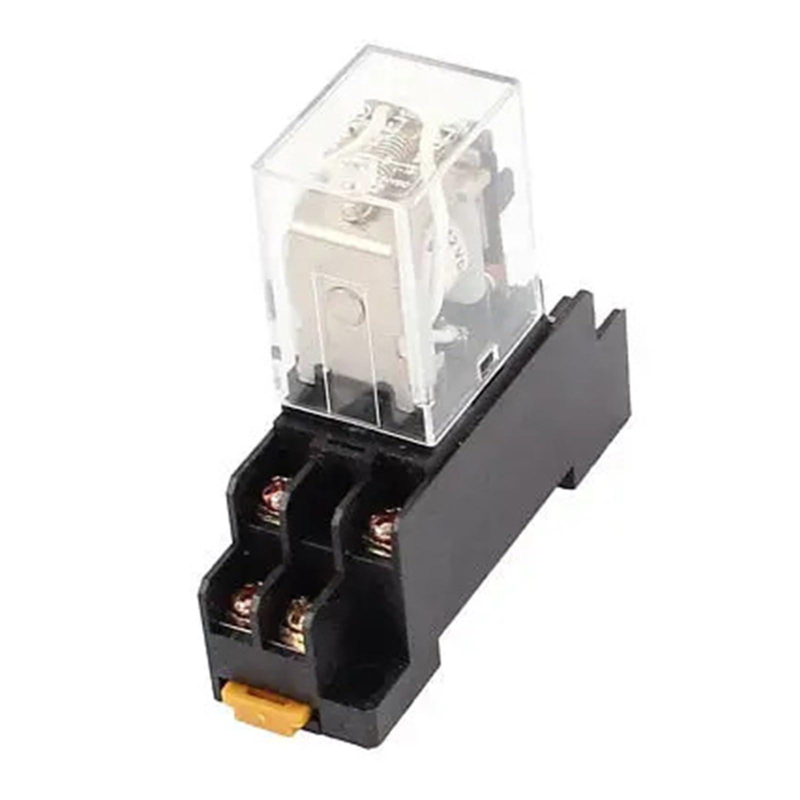 Relé DPDT 12V JQX-13F de 8 pines con base de enchufe incluida 5