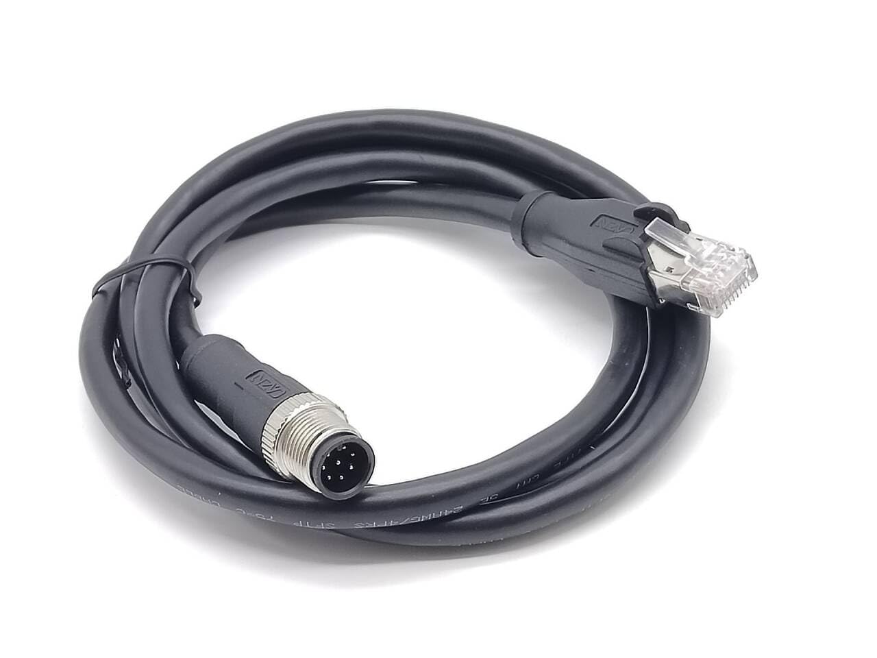 Elecbee M12 to RJ45 Ethernet Cable M12 8 Pin Male to RJ45 Male Plug Date Sheet 1M AWG24