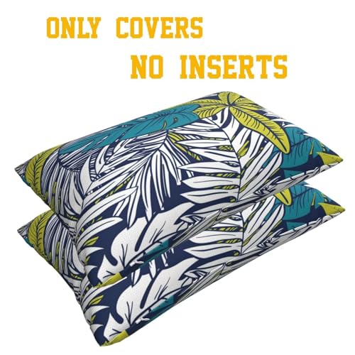 Housses de coussin extérieur imperméable 40x60 lot de 2 décorations jardin