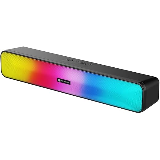 Portronics Radian 16W Bluetooth Stereo Soundbar with Multico