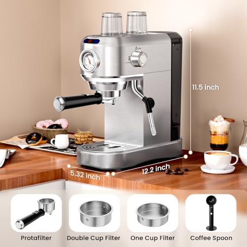 Professional Espresso Machine with Milk Frother
