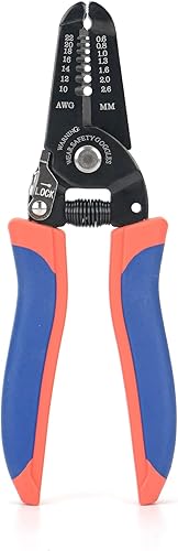 iCrimp Herramienta de pelado de cables, pelacables y cortador de alambre para alambre trenzado y alambre sólido 10-20 AWG